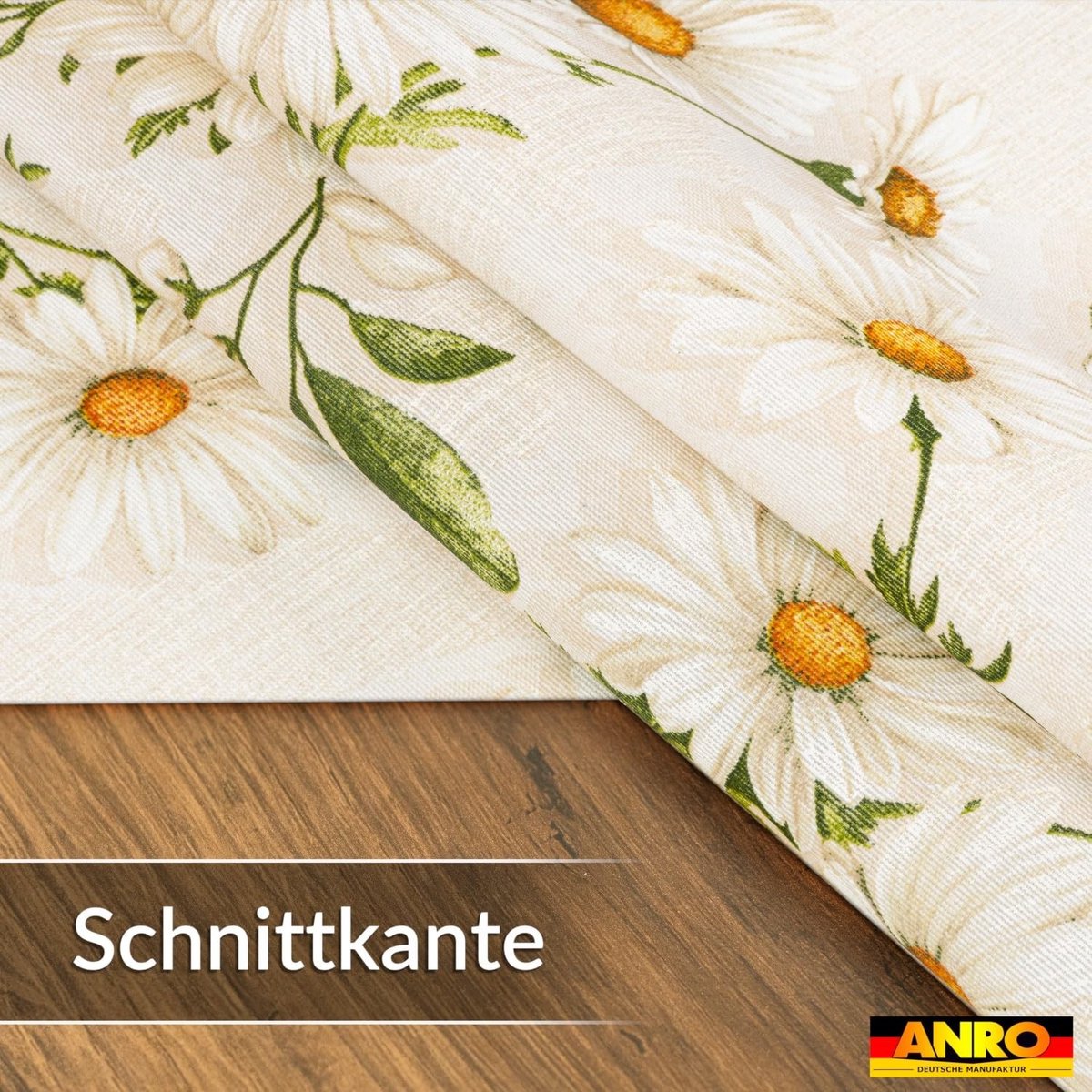 Omgoods - Afwasbaar Tafelkleed met Madeliefjes, Wit, 140 x 100 cm
