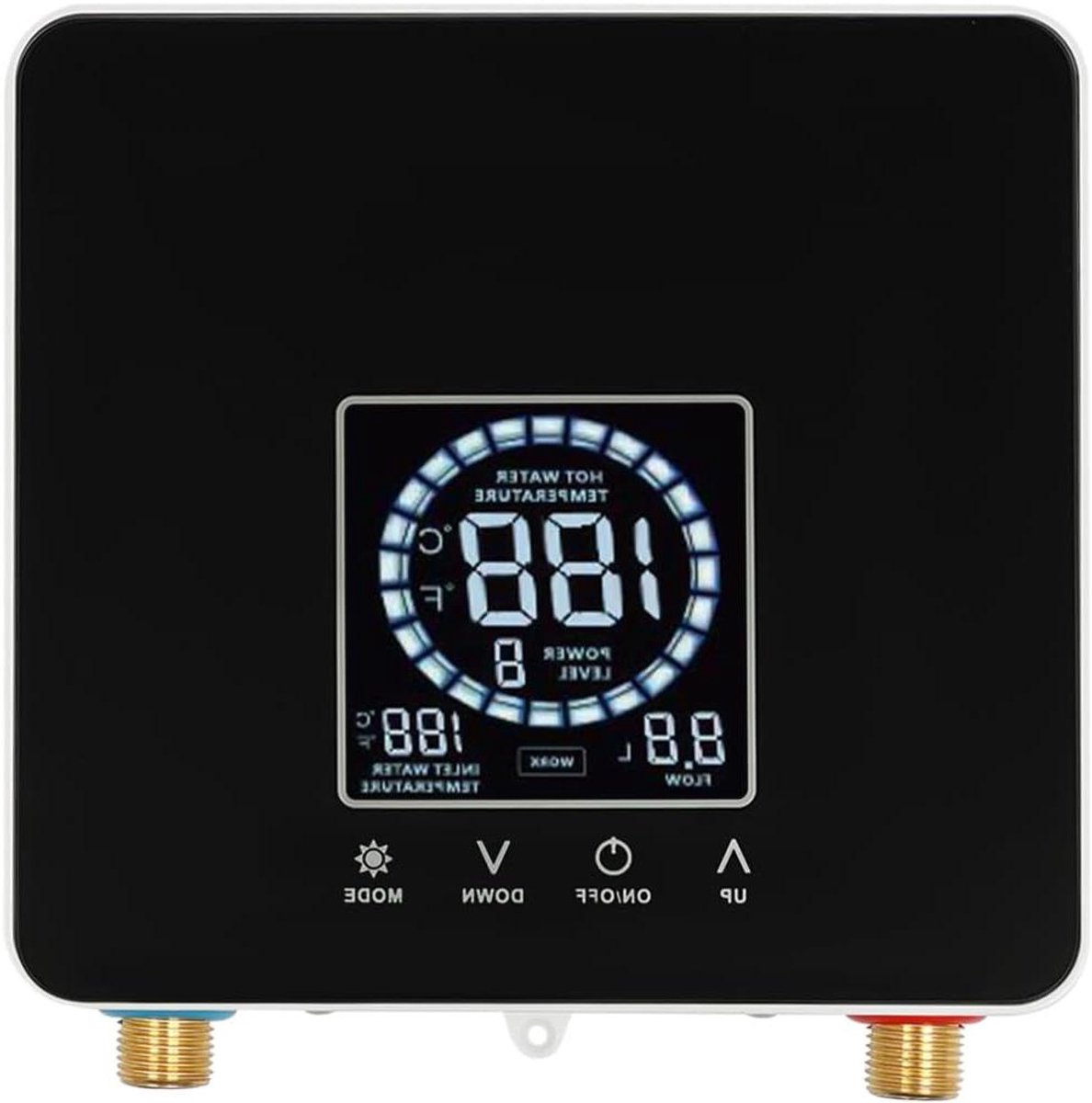 Elektrische Waterboiler - Doorstroomboiler Keuken - Direct Warm Water - Instelbare Temperatuur - 7500 W - Zwart