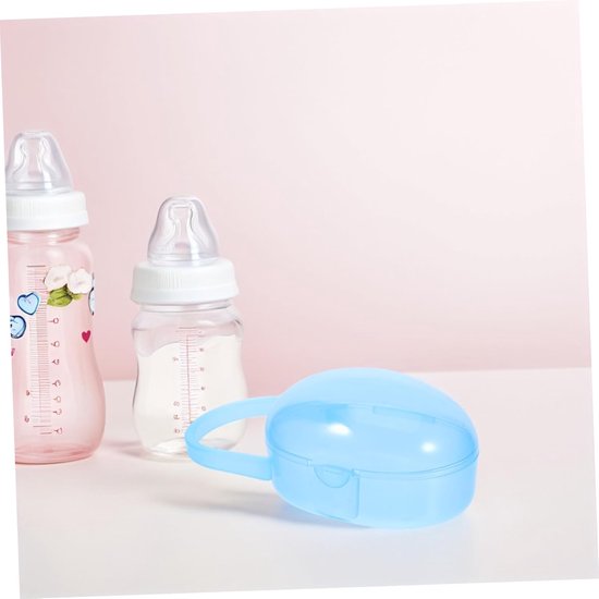 Speendoosje Baby - Speenhouder Reiscontainer - Fopspenen Beschermen - Valbestendig Ontwerp - 11 x 5.5 x 4 cm - Hemelsblauw — afbeelding 3