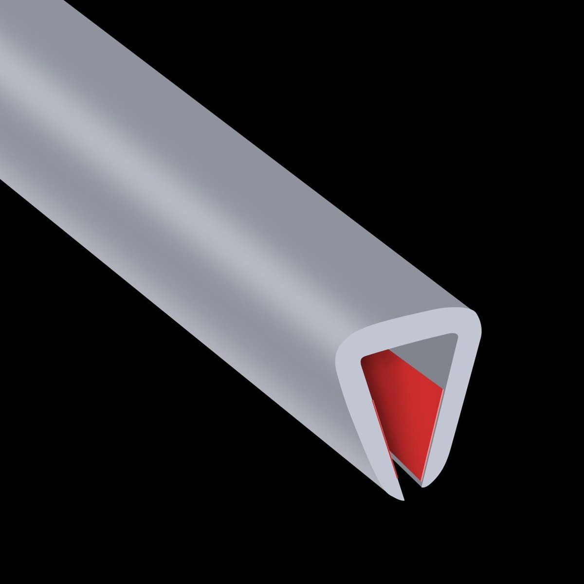 Rubberen rand, flexibele rand voor scherpe randen, U-randbescherming 6 mm, zelfklevende randbescherming voor multiplex, glas, flexglas en plaatonderdelen, 6 m
