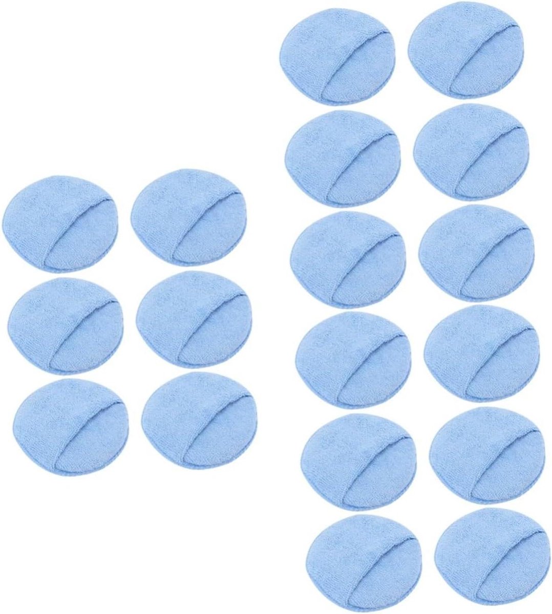 Autowas Applicator Pads - Polijstspons Wax Spons - Auto Polijsten - Krasvrij Oppervlak - 13x13cm - Blauw