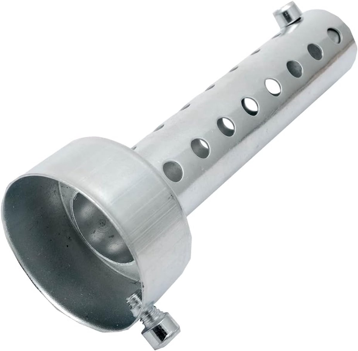 1X 45 mm universele motorfiets uitlaatdemper baffle Db Killer korte demper, zilver
