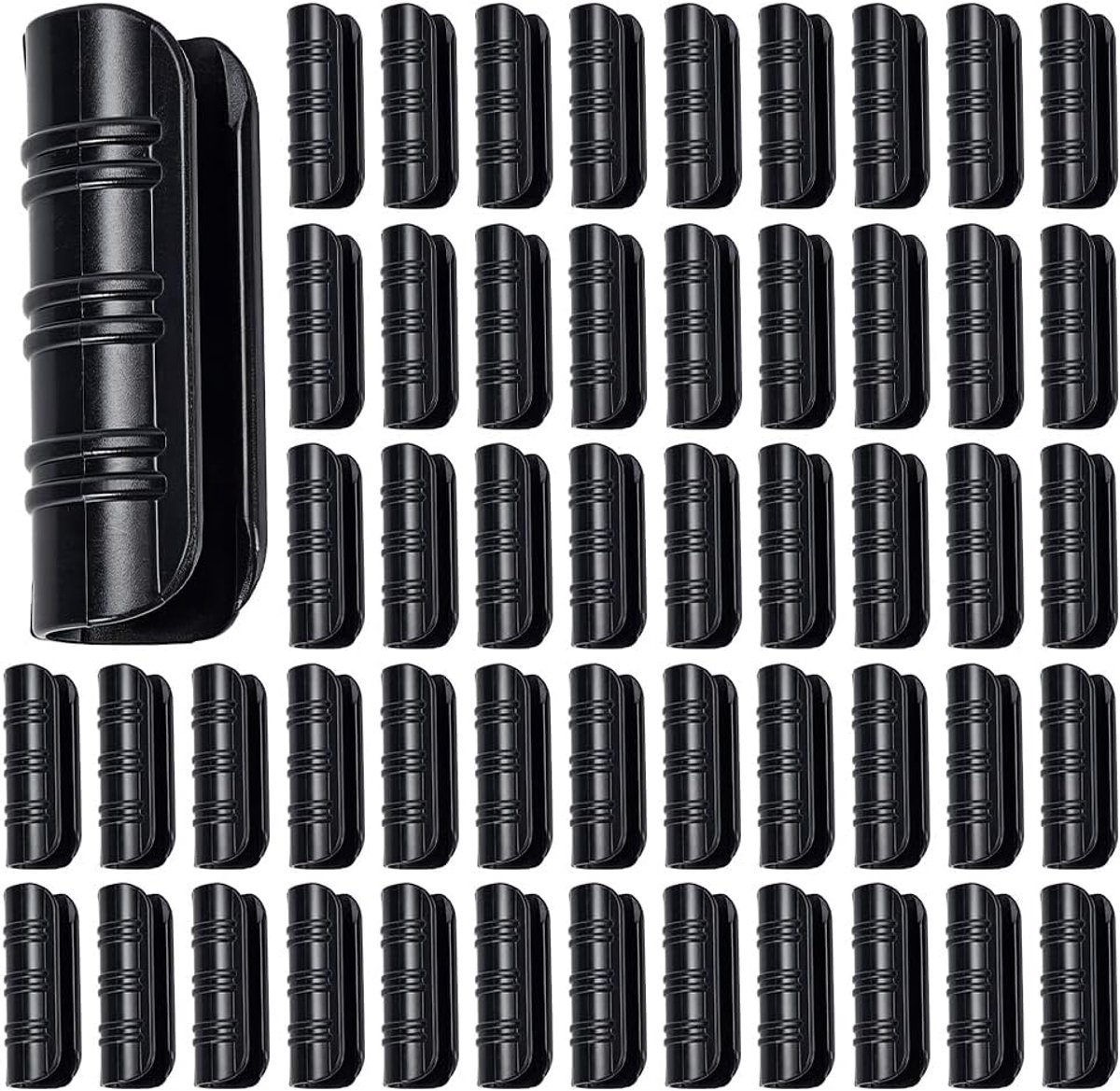 140 stuks 3,15 inch zwarte kas clips, plastic buisclips tuingebouwen buisklemmen ABS kunststof klemmen voor PVC buis kas films, zonnescherm netten, schuilplaatsen, landbouw, tuinieren