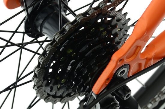 Kands Dragon - Kinderfiets - 24 inch - 18 versnellingen - Shimano - V-brake - 130-165 cm - Oranje - Jongen — afbeelding 5