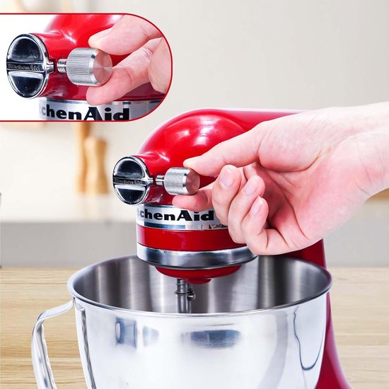 Hub attachment voor keukenmachine - roestvrijstalen bevestigingsschroef - geschikt voor 4.5-5 quart mixers - ShopVlot — afbeelding 4