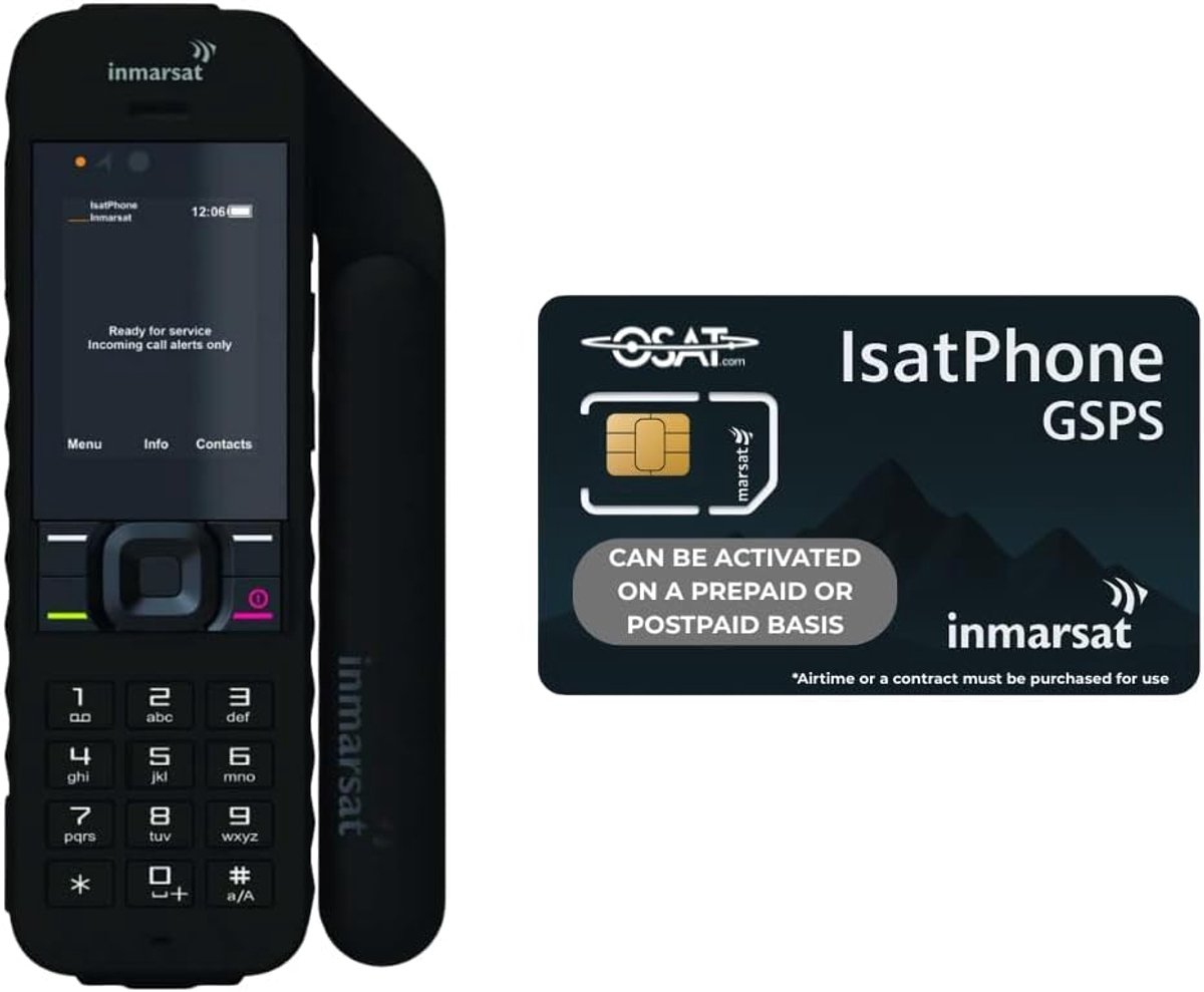Satelliettelefoon - IsatPhone 2 - Inclusief gratis prepaid SIM kaart - Betrouwbare communicatie overal - ShopVlot
