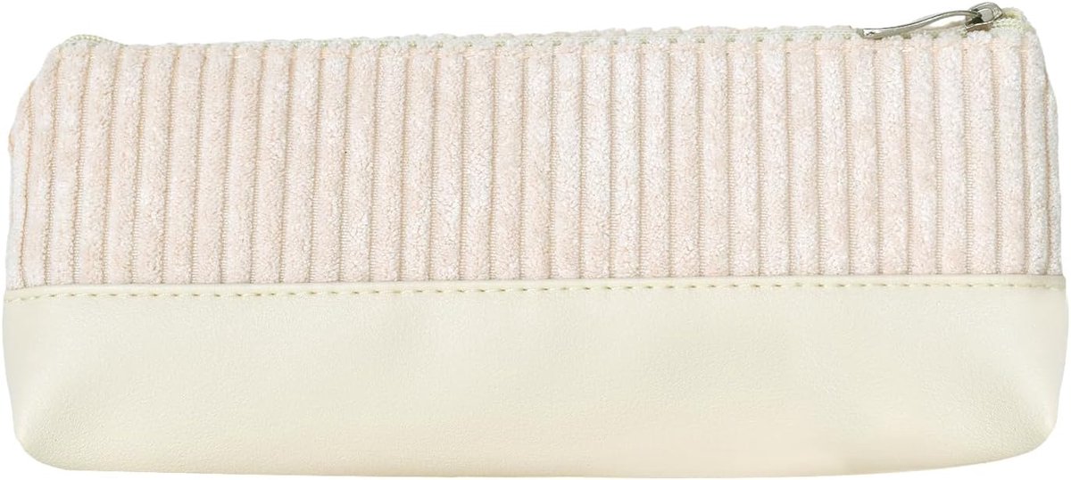 SnelShoppen - Corduroy Pennenzak voor School en Kantoorbenodigdheden 21 x 10 x 4 cm - Stevig en Zacht Materiaal, Verkrijgbaar in Diverse Kleuren, Idea