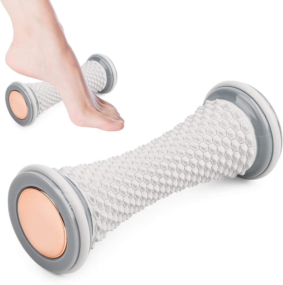 SnelShoppen - Voetmassageapparaat, Ergonomische Voetmassageroller voor Plantaire Fasciitis, Hielspoorpijn, Stressverlichting, Hoogwaardig TPR en PVC,