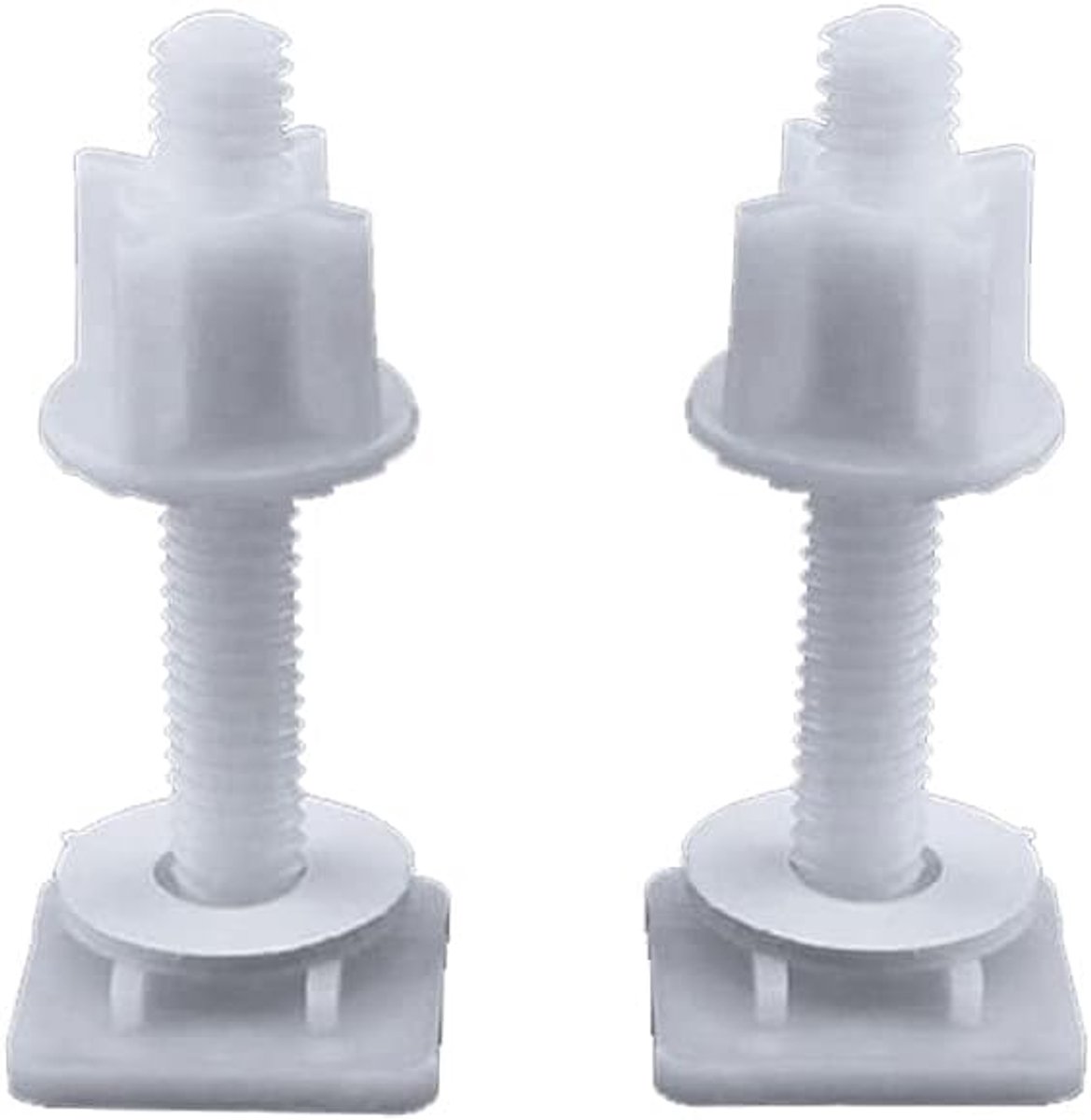 SnelShoppen - 2 Stuks Toiletdeksel Schroef Hinge Bout Plastic Toiletzitting Reparatieset Geschikt voor de meeste Toiletten DIY Badkamer Reparatie