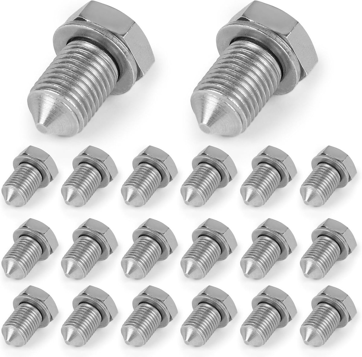 Olielekwaterdichtschroeven M14 x 1.5 - 20 stuks - Roestvrij materiaal - Betrouwbare afdichting voor auto - ShopVlot