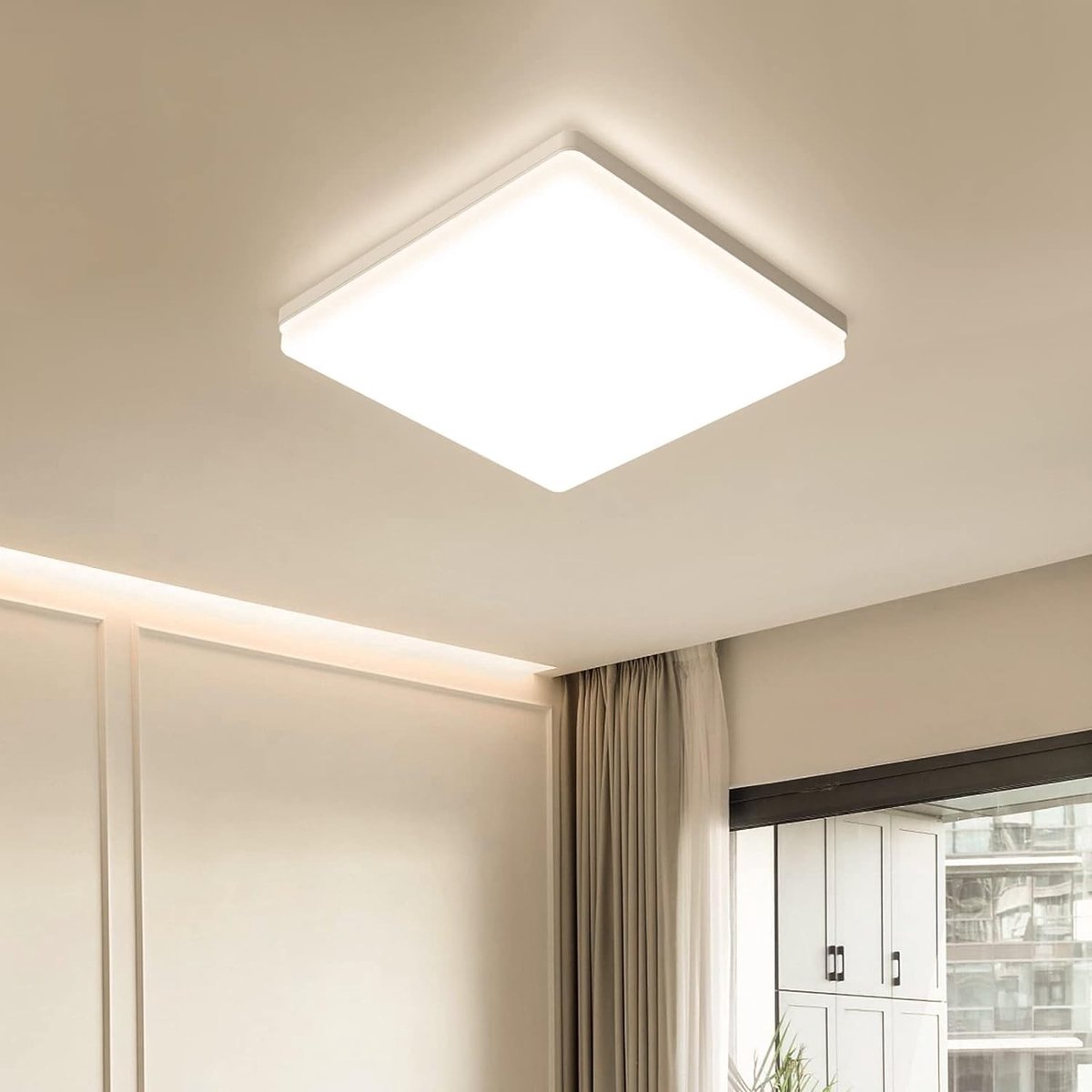 Omgoods - LED Plafondlamp Vierkant 24W, 3000K, 2400 Lumen