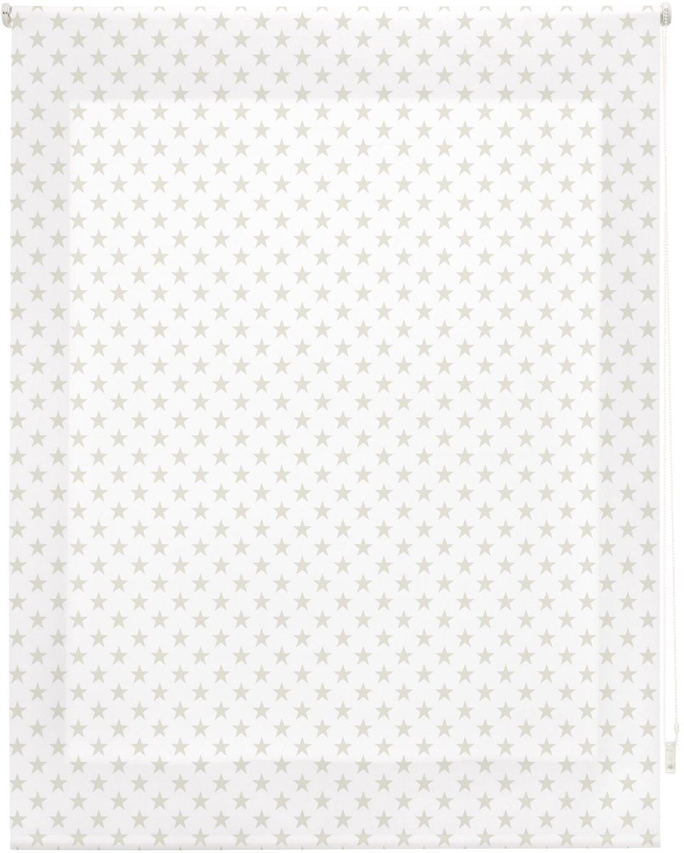 Omgoods - Rolgordijn Sterren, Beige, 140 x 180 cm