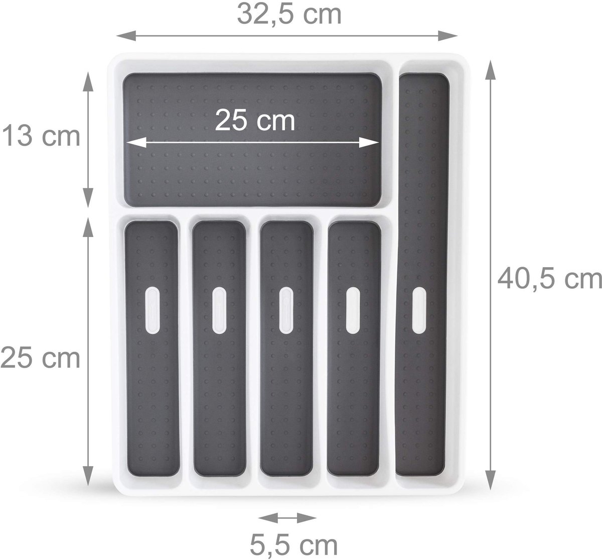 Omgoods - Bestek Organizer voor Keukenlade met 6 Compartmenten