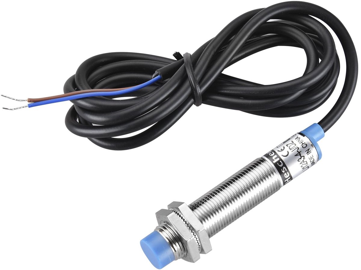 Omgoods - Inductieve nabijheidssensor - 4mm detectieafstand - Normaal gesloten schakeling - Geel - 90-250VAC - Ideaal voor industriële automatisati...
