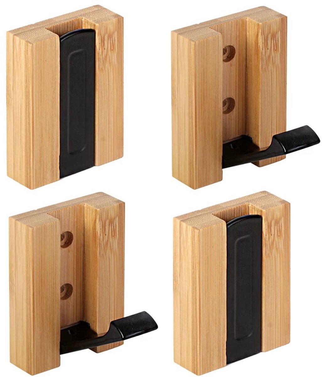 Omgoods - 4-delige Vouwbare Wandhaakset voor Kleding en Accessoires