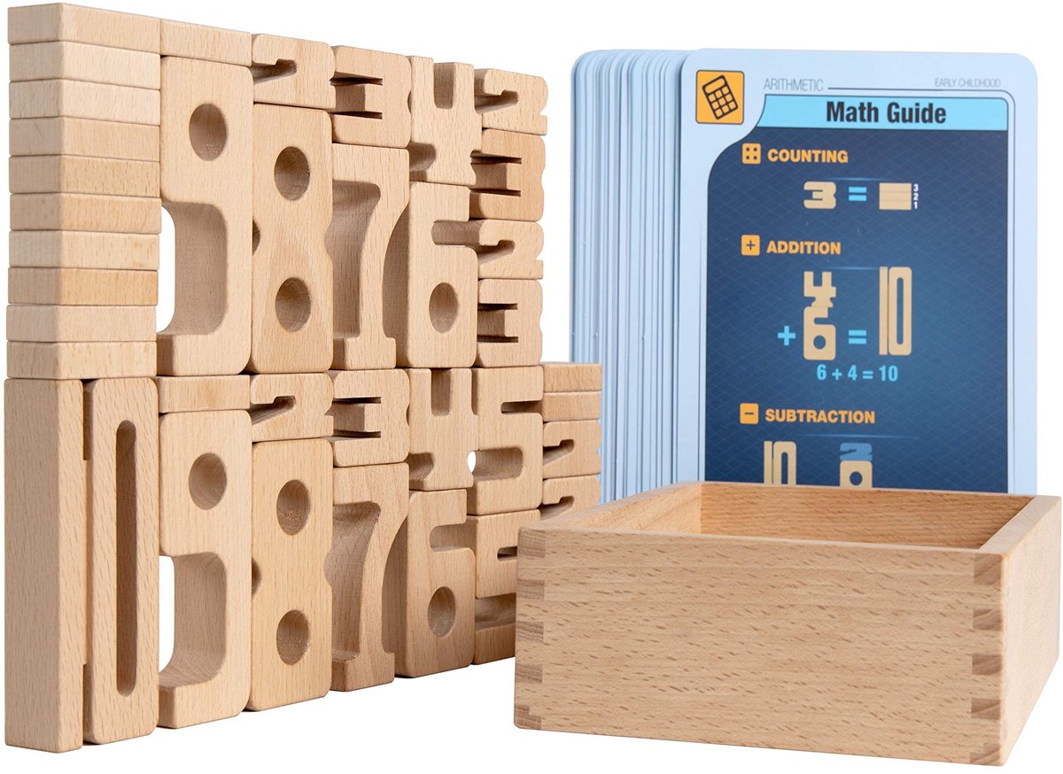 Omgoods - Mini Startset Houten Blokken voor Wiskunde Educatie