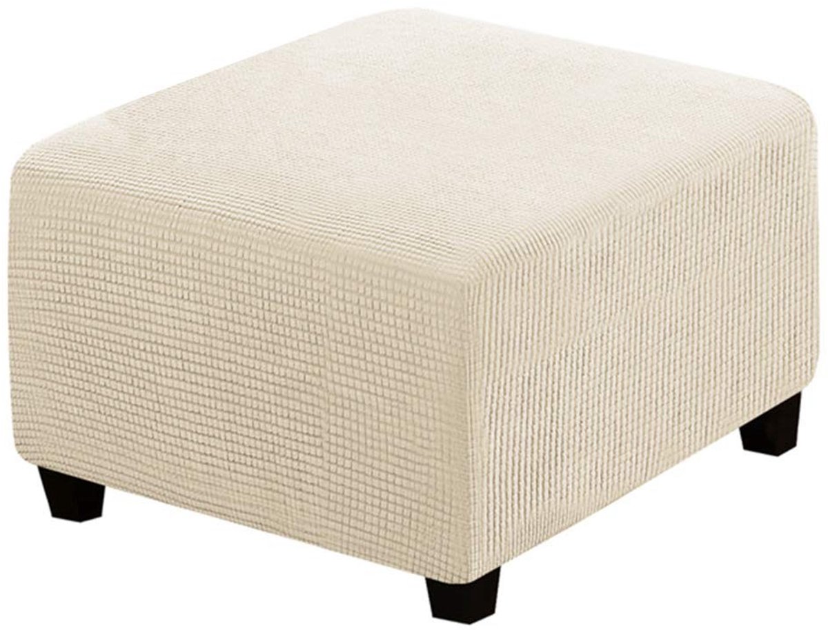 Omgoods - Elastische Voetbankhoes voor Vierkante Ottomans