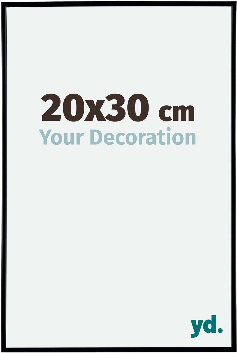 Fotolijst 20x30 cm - Zwart Matt - Acrylglas Antireflex - Ideaal voor Posters - SnelShoppen