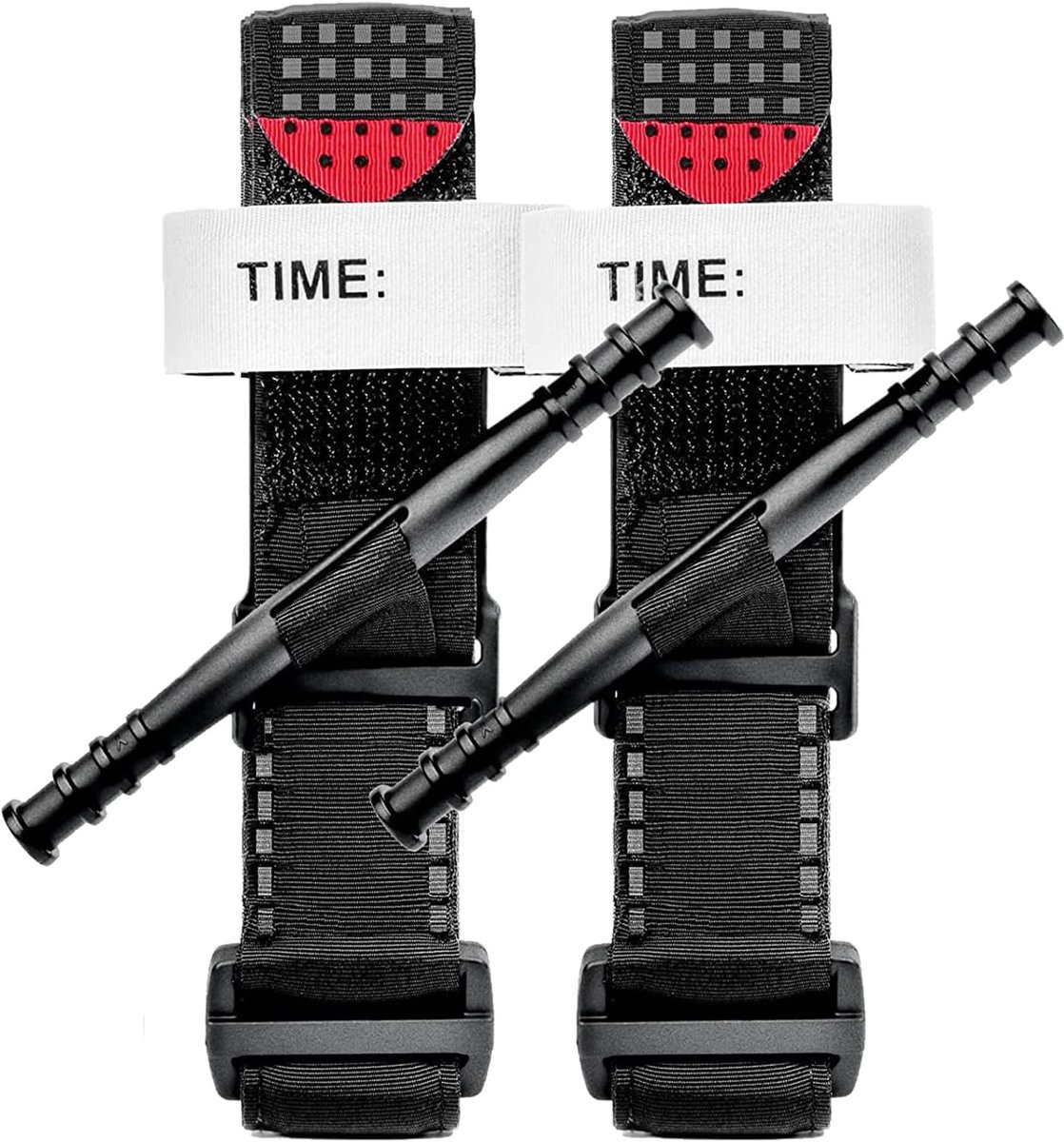 2 stuks tourniquet tactical, draaibare eenhand militaire tourniquetriemen, tourniquet tactiek, gevechtstoestel, noodgevallen, outdoor tourniquets, voor wandelen, bergbeklimmen, sport, kamperen