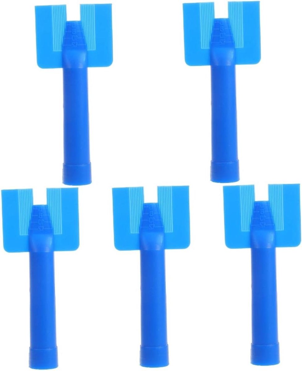Vervangingsmondstuk Voor Kitspuit - Kit Mondstukken - Auto Reparatie - Gelijkmatige Lijmtoepassing - 5 Stuks - Blauw