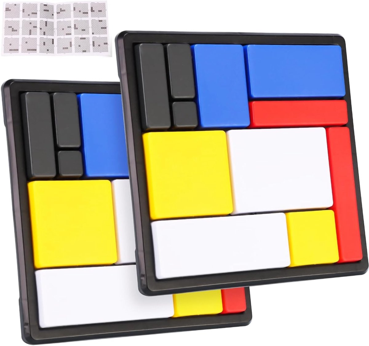 Leuk Geduldspel voor Kinderen en Volwassenen, 2 Stuks IQ Puzzel met 88 Uitdagingen, Leerzaam Denkspel met 4 Moeilijkheidsniveaus en Ontwikkeling van Probleemoplossend Vermogen