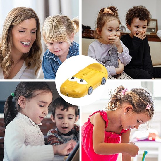 Verhaal Projector Speelgoed - Muzikaal Educatief - Interactief Verhalen Vertellen - Draagbaar Compact Ontwerp - 15 cm - Geel — afbeelding 2