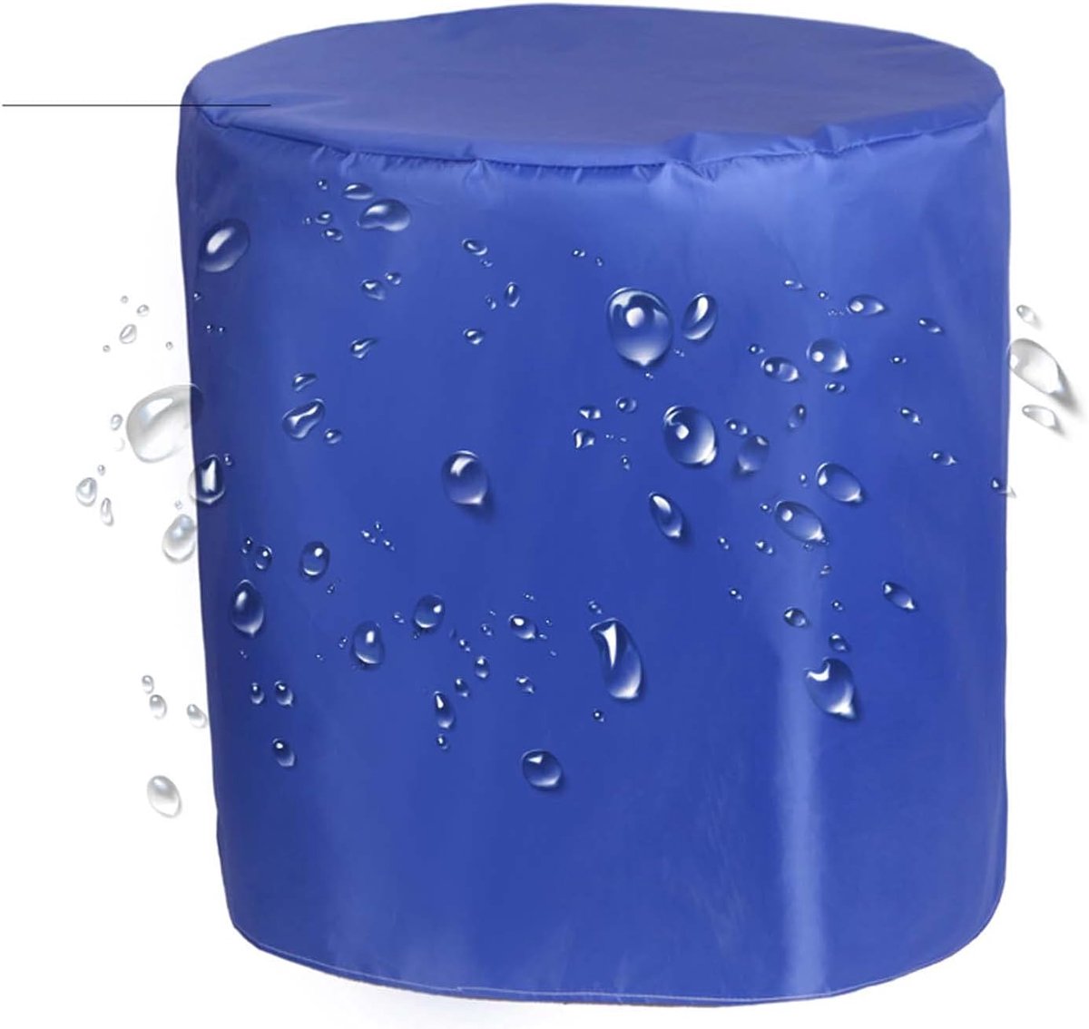 Terrasmeubelhoezen Rond - Tafelhoezen Waterdicht - Meubels Beschermen - Scheurvast Oxford Materiaal - 130x90cm - Grijs