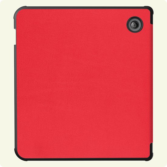 Hoes Geschikt voor Kobo Libra 2 - E-reader Hoesje Bescherm Hoesje Case Sleep Cover - Hoes Geschikt voor Kobo Libra 2 Hoesje - Rood — afbeelding 4