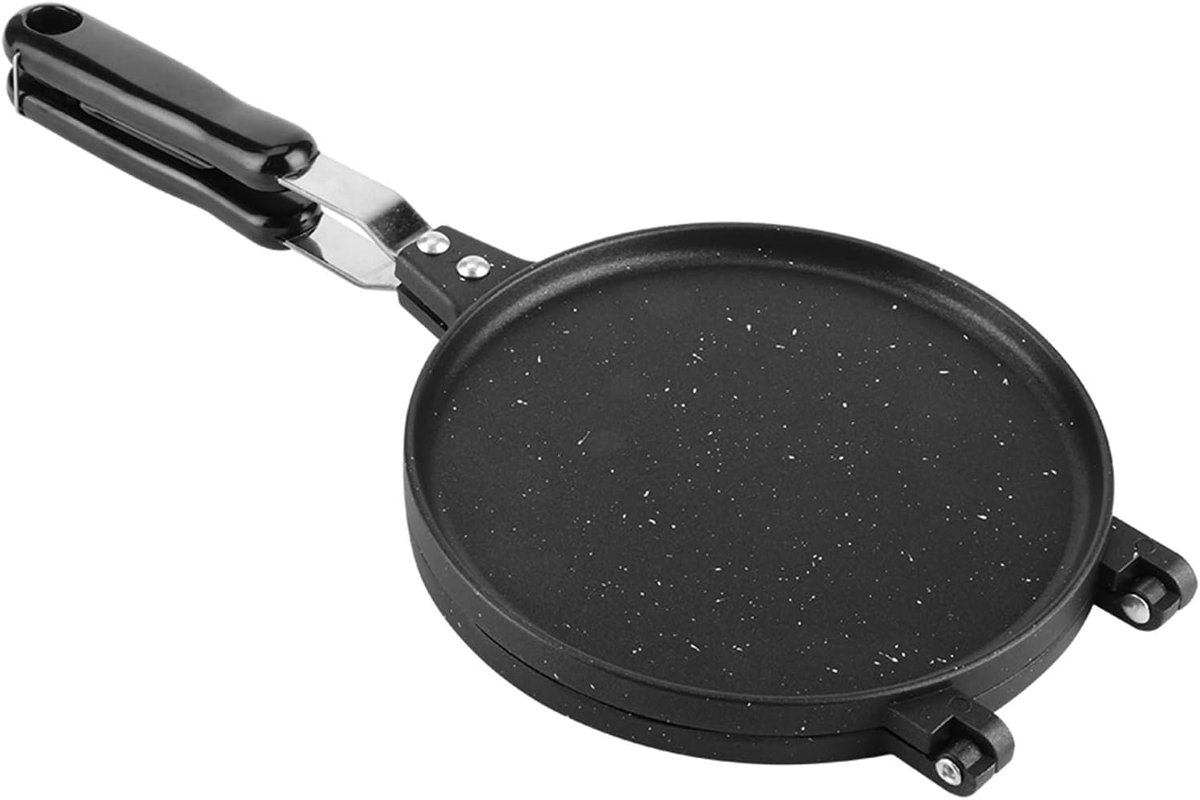 Wafelijzer Bakvorm Wafels Thuis Koken Antiaanbaklaag 39 x 17 cm Zwart