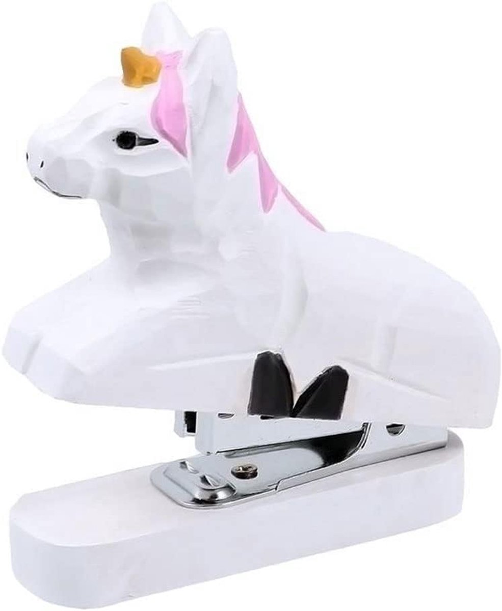 Mini Nietmachine - Houten Nietapparaat - Papier Binden - Veiligheidsslot - 10cm x 8.5cm - Houtkleurig