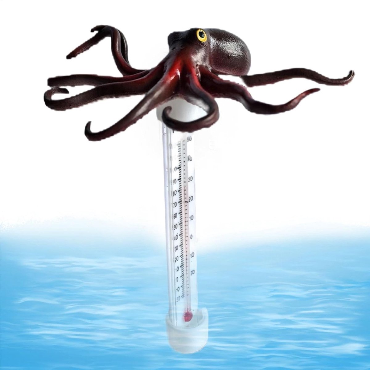 Temperatuurlezer Dieren - Drijvende Meter - Water Temperatuur - Vrolijk Cartoon Ontwerp - 22 Centimeter - Meerkleurig