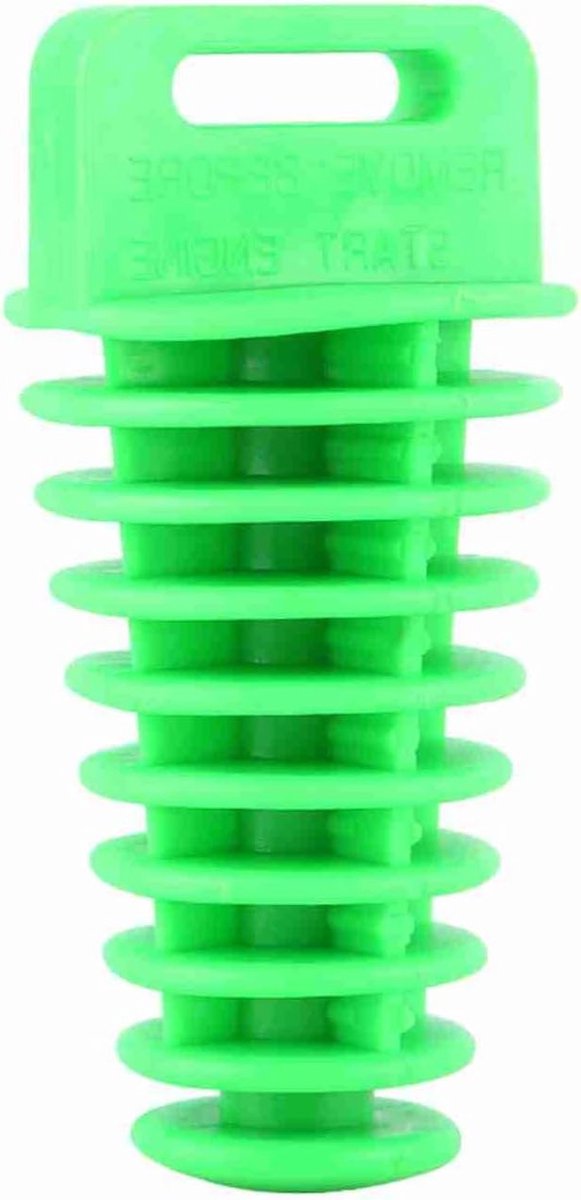 Exhaust Washer Plug voor Motorfietsen, Dirt Bikes, ATV's en Quads - 2 en 4-takt Uitlaatpijp en Demper Bung Reinigingsplug (Groen)