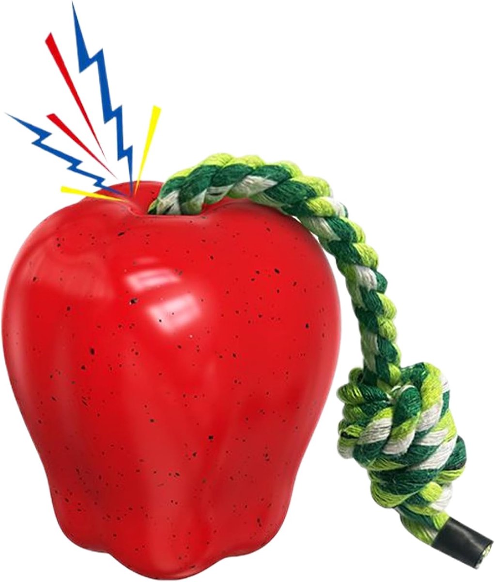 Hondenspeeltje - Piepend speelgoed - Hond trainen - Stimuleert natuurlijke instincten - 10 cm - Rood