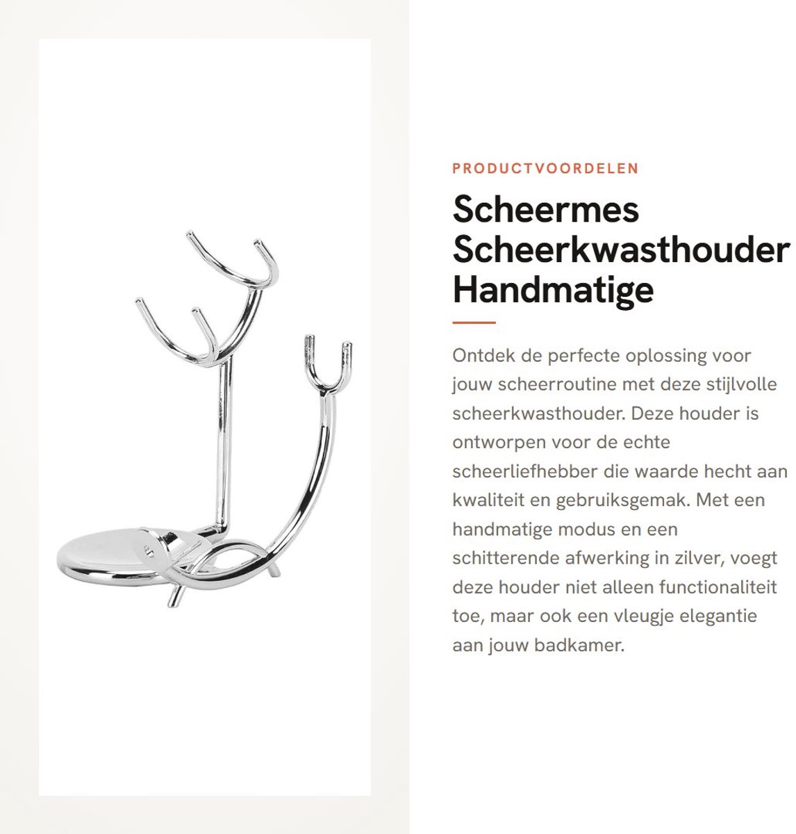 Dailygoods- Scheerkwasthouder Prachtige Houder - Scheermes Houder - Handmatige Modus - Haarknipgereedschap - Duurzaam Materiaal - Elegant Ontwerp - Scheerhouder