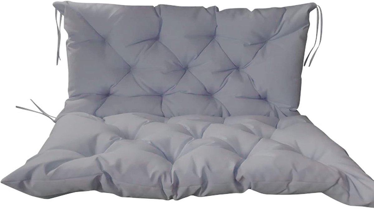 Tuinbankkussen - Bankkussen met rugleuning - Comfortabel Buiten Zitten - Extra dik waterdicht - 100 x 100 x 10 cm