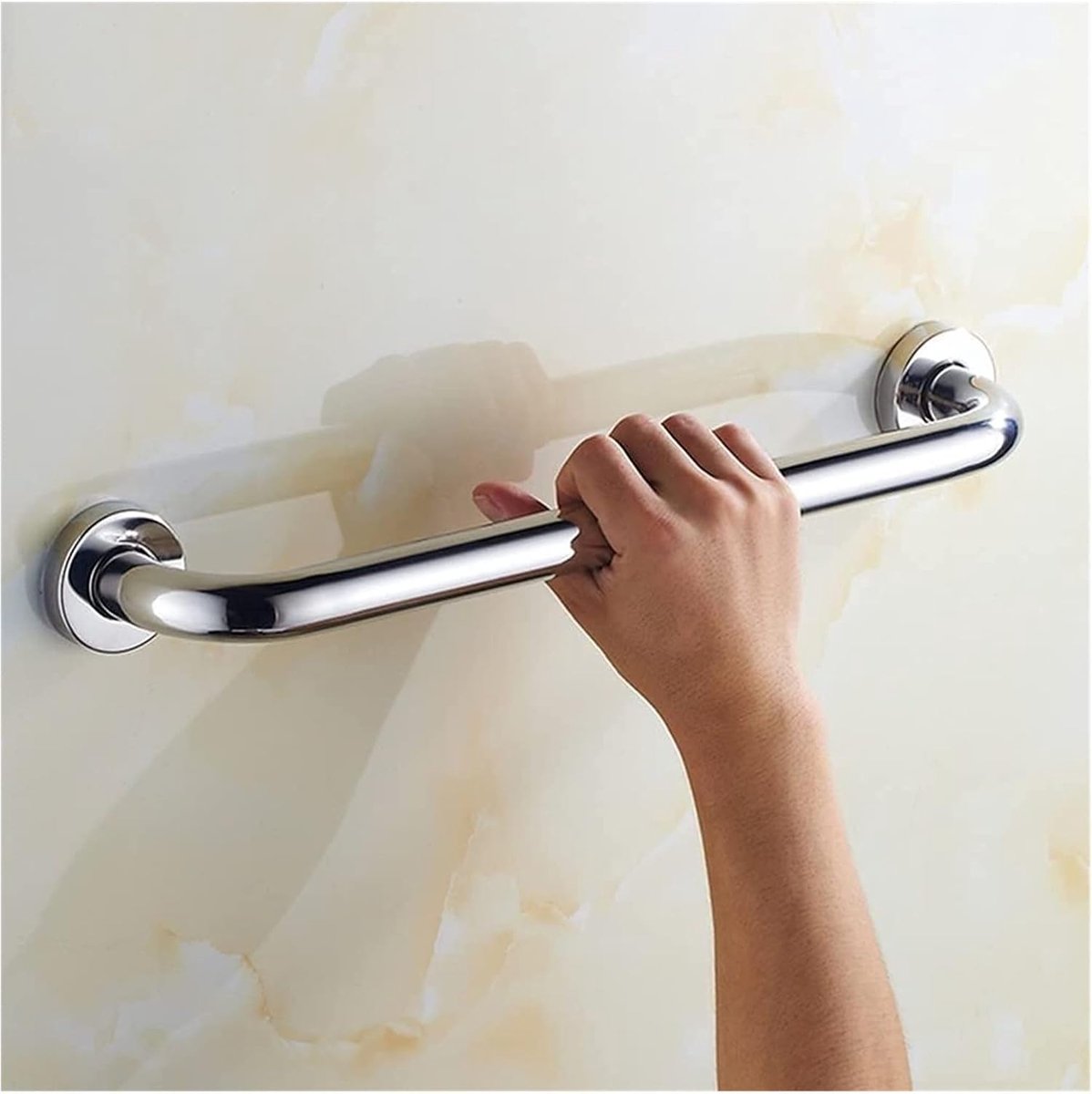 Badkamer handgrepen - Veiligheidsbeugels - Ondersteuning thuis - Roestvrij staal - 2.54 cm - Chroom