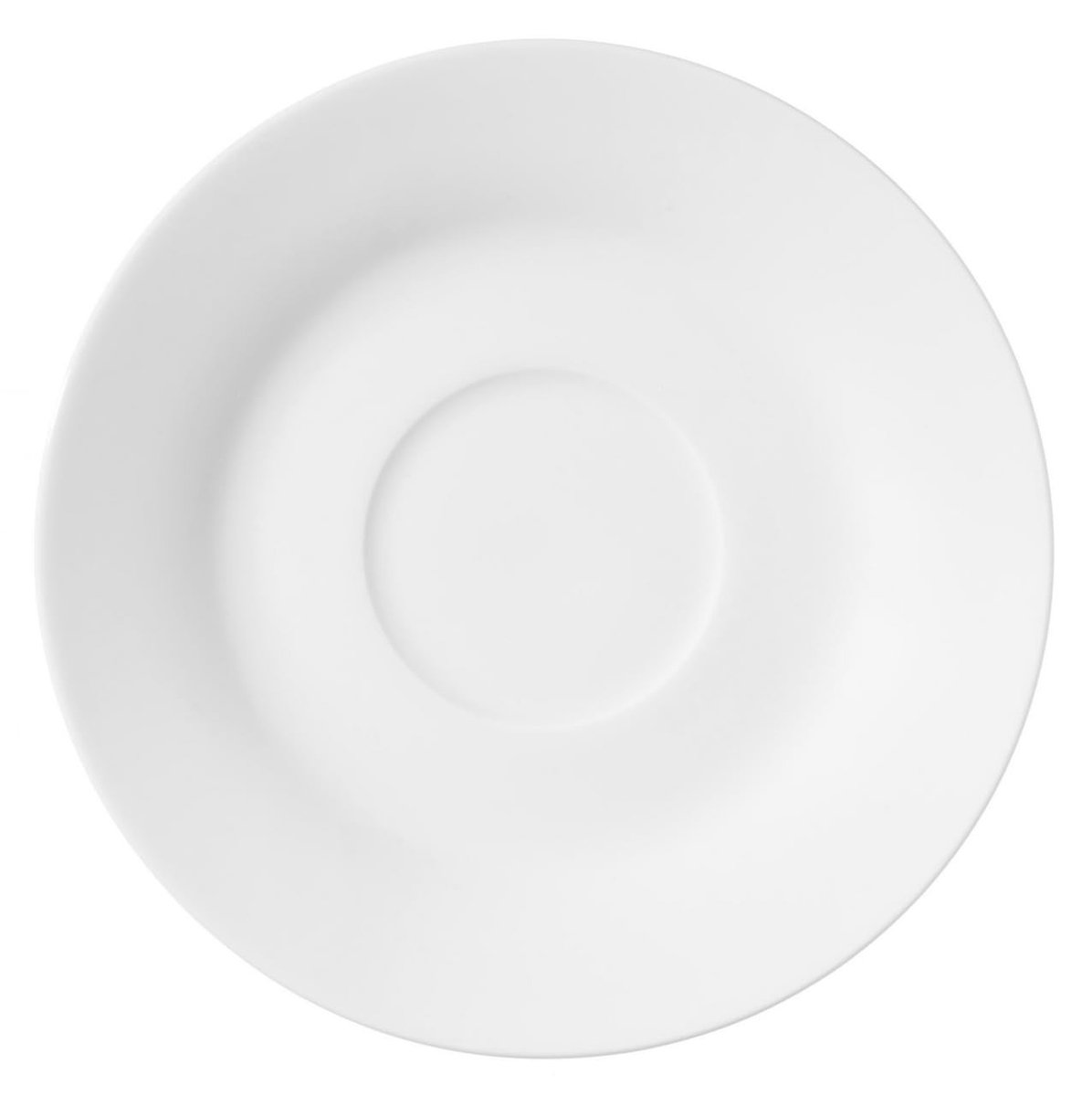 Dailygoods- Schotel voor Koffiekopje - Set van 6 Stuks - Porselein - Ø 15,5 cm - Magnetronbestendig - Vaatwasserbestendig - Stapelbaar - Onderzetter