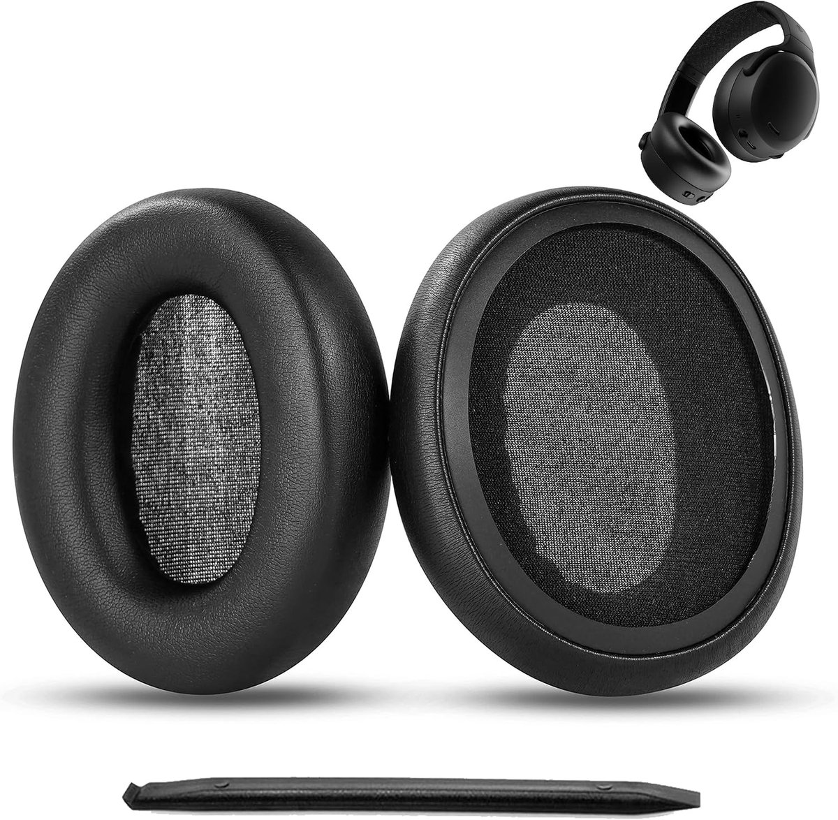 Oorkussens voor Skullcandy Crusher ANC 2 - Vervanging Earpads met Memory Foam en Eiwitleer, Inclusief - ShopVlot