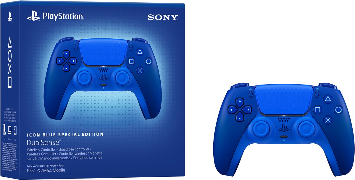 Sony PS5 DualSense Draadloze Controller - Icon Blue – foto 3