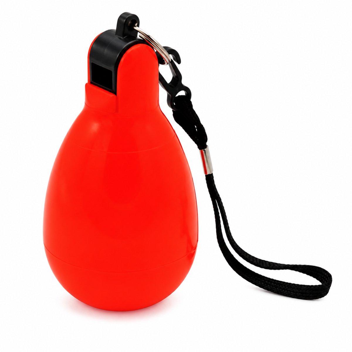 Sportec handfluit / knijpfluit met koord - rood