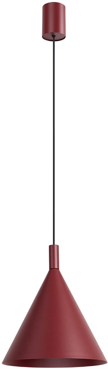 Sollux Lighting Hanglamp Nox - E27 - bourgondië - staal - 24.5x24.5x140cm