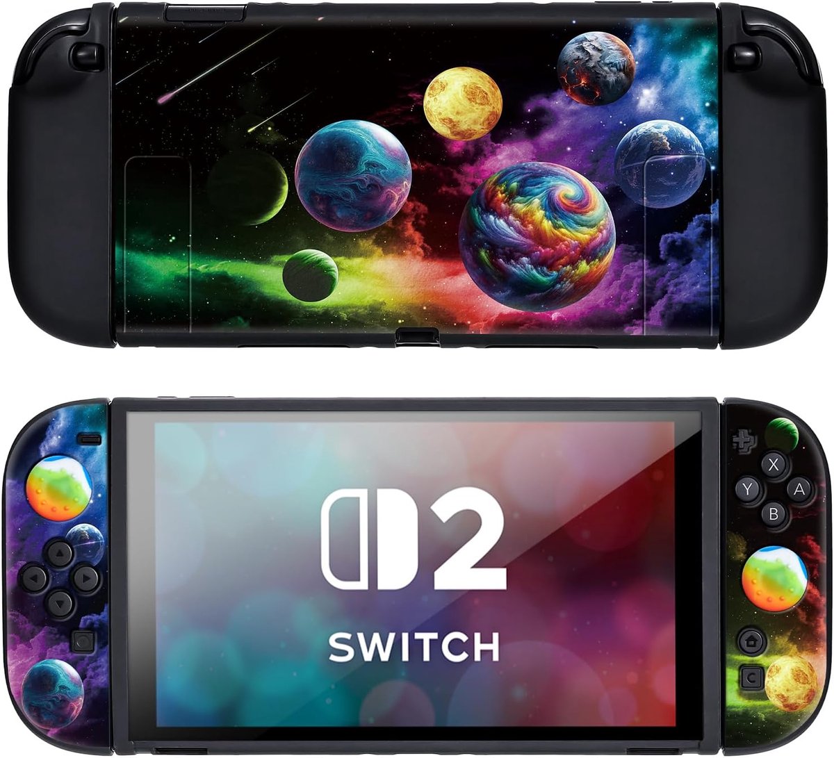 DLseego Hoesje Compatibel met Switch 2, Slank Zacht Shell Dockable TPU Case Anti-kras en Shock-Absorptie Beschermende - ShopVlot