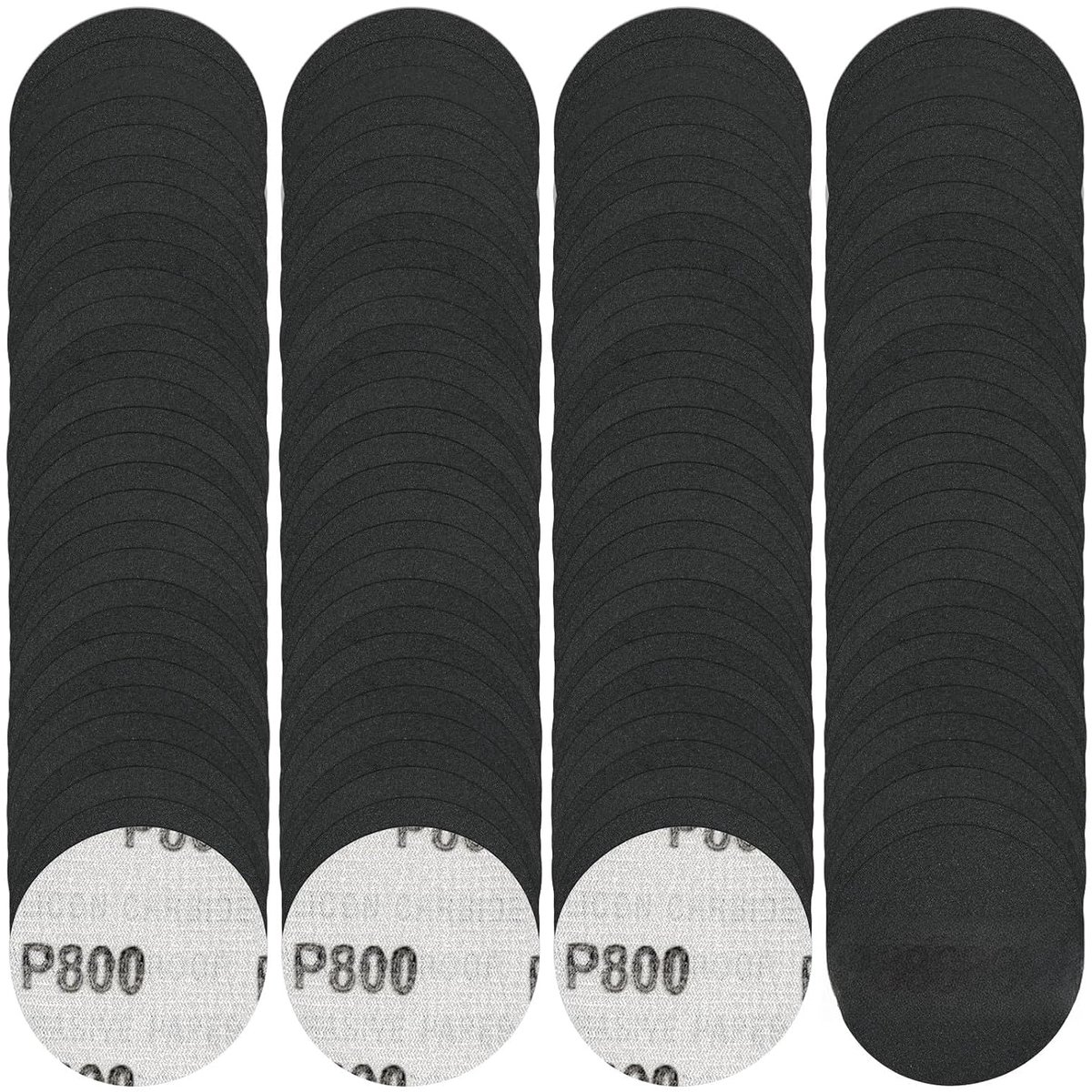 FEIHU 120 pieces Velcro discs 50 mm, 2 inch 50 mm 800 grit, for most types of tools, pneumatic grinders, electric - ShopVlot