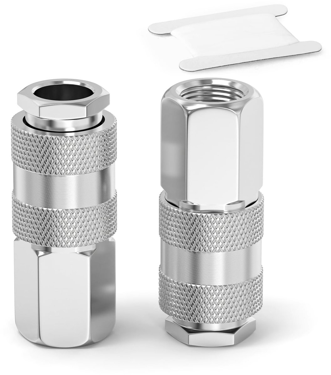 ERGAOBOY 2 stuks 1/2" BSP vrouwelijke luchtslang koppelingen, lucht lijn snelkoppeling industriële koppeling - ShopVlot