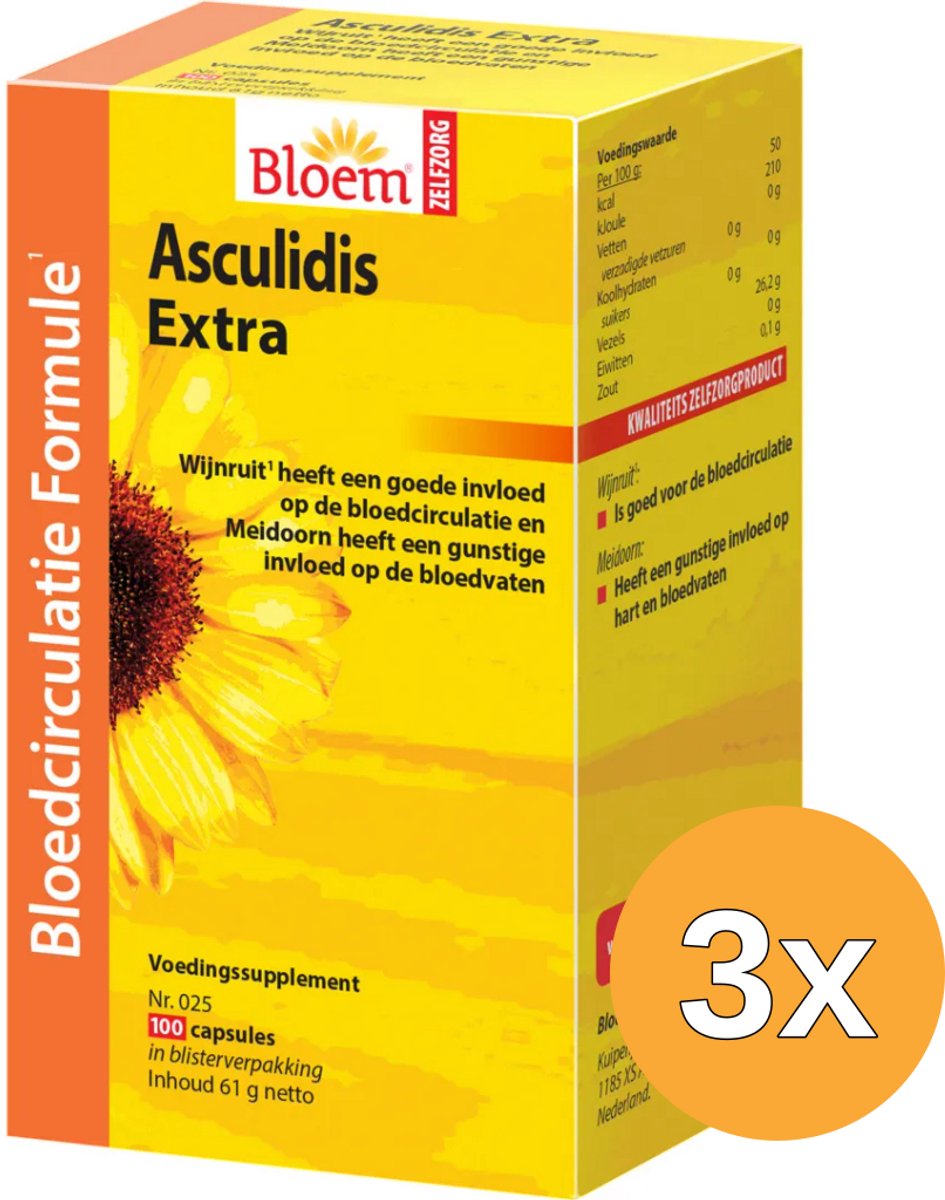 3x Bloem Asculidis (100 capsules)