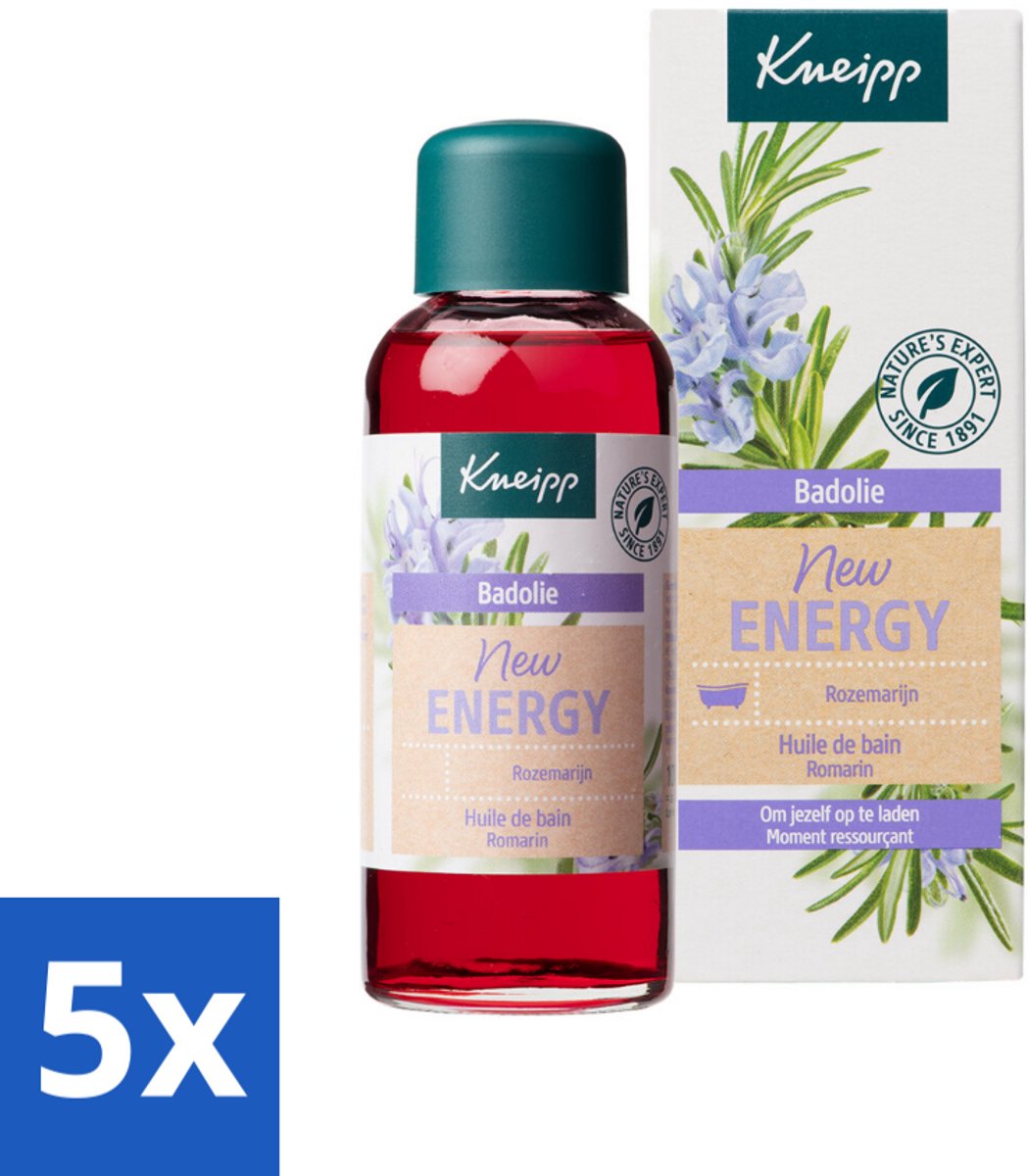 Kneipp - Badolie - Rozemarijn - Voor nieuwe energie - 100 ml - Bulkverpakking - 5 stuks