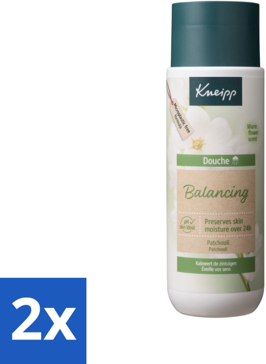 2 x Kneipp - Douchegel - Patchouli - 200 ml - Douchegel - Patchouli - Ontspannen - Natuurlijke Douchegel - Vegan Douchegel
