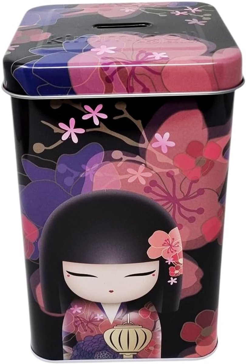 Spaarpot Chikako 21 x 13 cm - Blik, Japans design - Herbruikbaar, multifunctioneel - ShopVlot