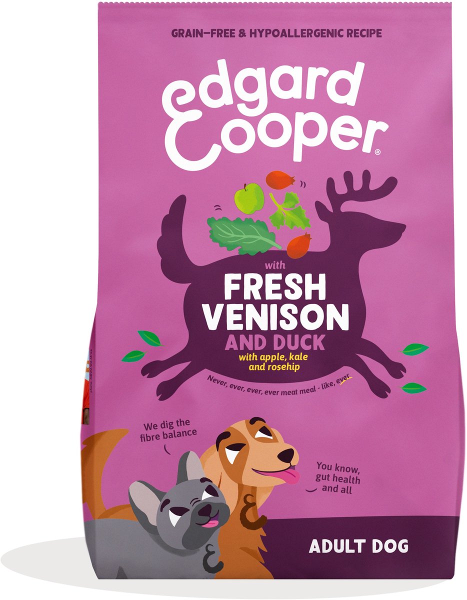 Edgard & Cooper Edgard&Cooper Medium Adult Dog - Hondenvoer - Hert Eend 1 kg