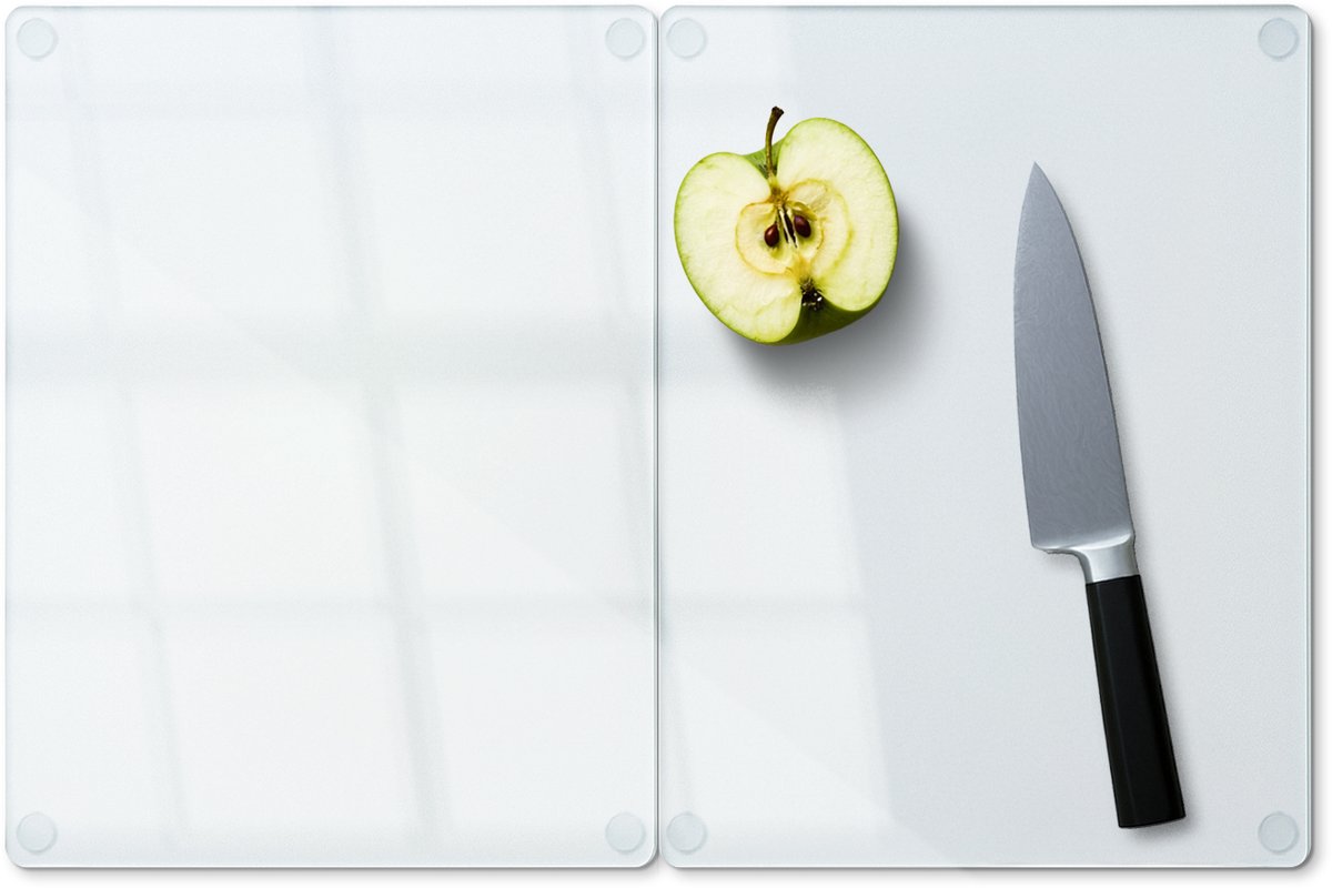 Coloray – Transparante Glazen Snijplanken – 2x40x52 cm – Gehard Glas – Keukenplanken – Werkbladbescherming